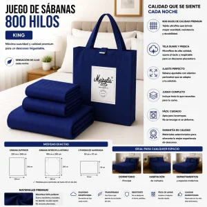 Juego De Sábanas Mp Tamaño King 800 Hilos