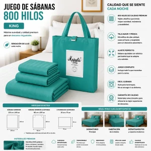 Juego De Sábanas Mp Tamaño King 800 Hilos