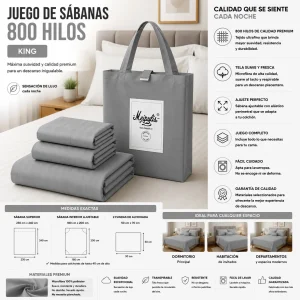 Juego De Sábanas Mp Tamaño King 800 Hilos