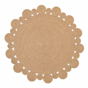 Alfombra Redonda de Yute 120 cm Modelo Clásica Diseño 3 - imagen 4
