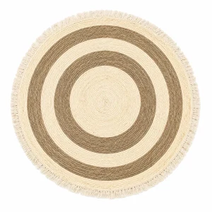 Alfombra Redonda de Yute 120 cm Modelo Clásica Diseño 6 - imagen 3