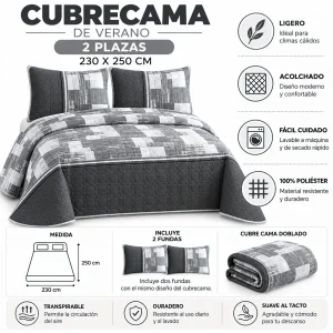 cubrecama de Verano 2 plazas 230x250