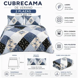 cubrecama de Verano 2 plazas 230x250