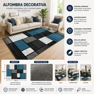 Alfombra Con Diseño 150x200cm Meipulis