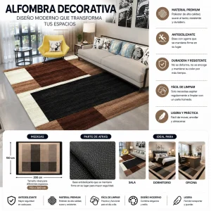 Alfombra Con Diseño 150x200cm Meipulis