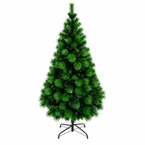 Árbol de Navidad Pino Artificial Doble Rama 210 cm Tipo Abanico SDS39