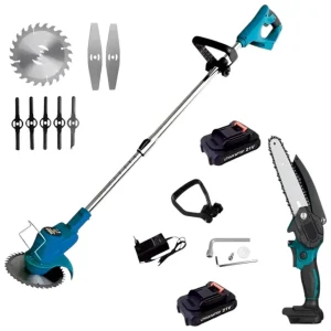 Kit 2 en 1 Cortadora de Pasto + Mini Moto Sierra