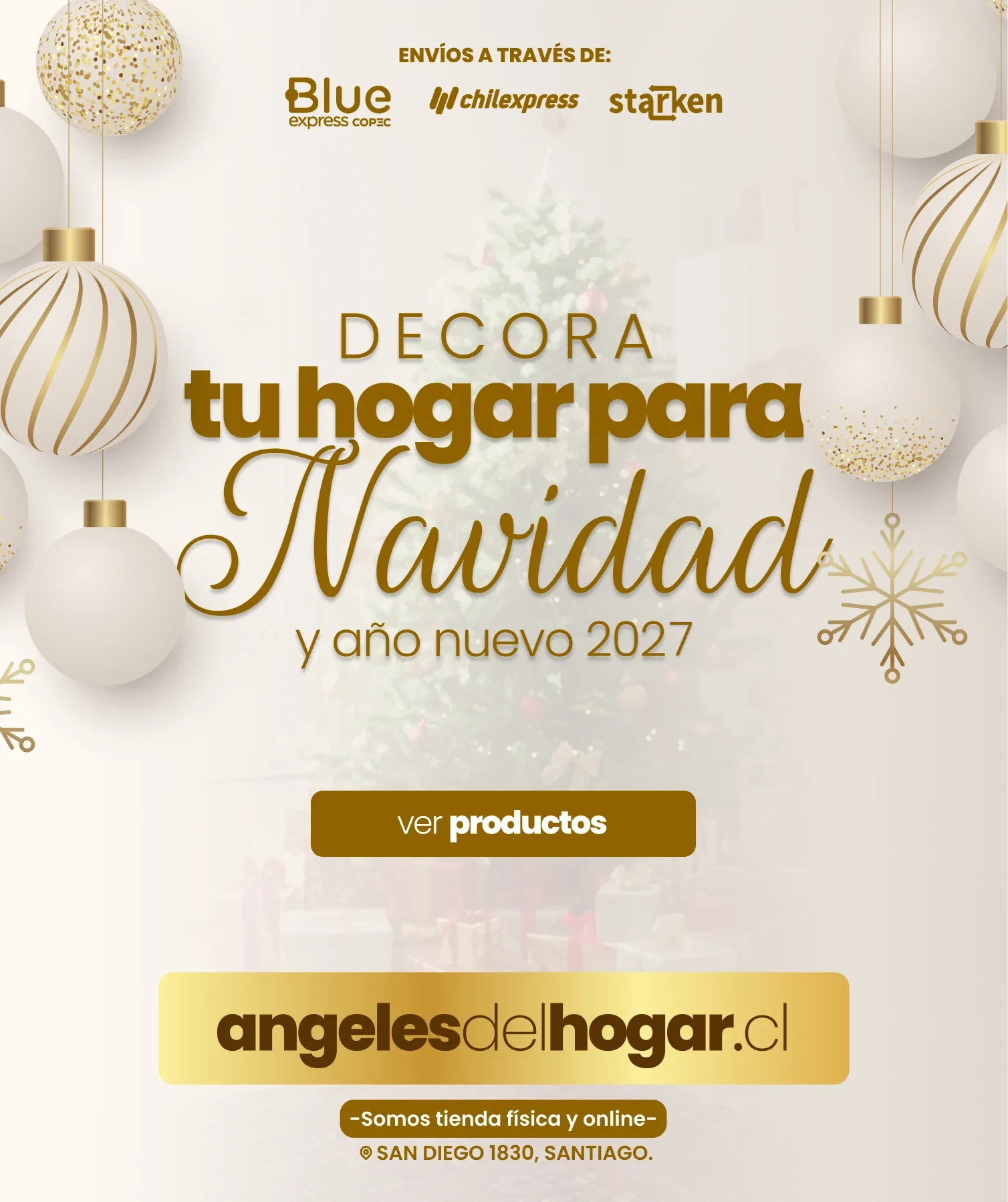 Decora tu hogar para Navidad y año nuevo 2027 - Angeles del Hogar