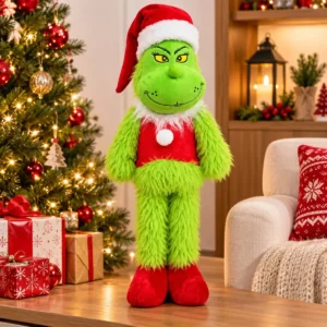 Muñeco Navideño Grinch Peludo con Patas Largas 56 cm - imagen 3