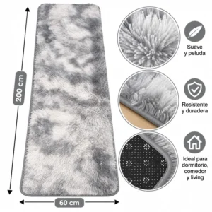 ALFOMBRAS PASILLERAS SHAGGY DE 60 × 200 CM