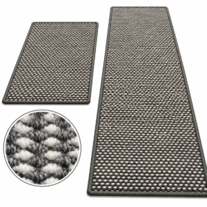 Set de 2 Alfombras para Cocina Sisal 40x60 + 40x120 cm Beige Diseño 4