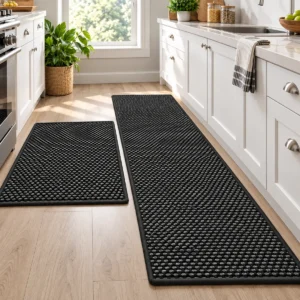 Set de 2 Alfombras para Cocina Sisal 40x60 + 40x120 cm Beige Diseño 5 - imagen 2