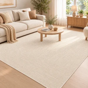 Alfombra Sisal 200x300 cm Color Crema - imagen 2